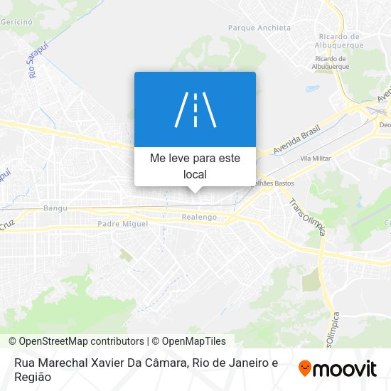 Rua Marechal Xavier Da Câmara mapa