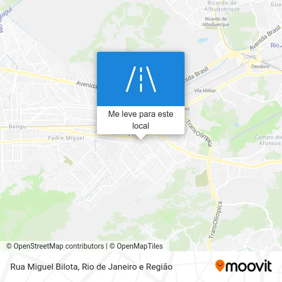 Rua Miguel Bilota mapa