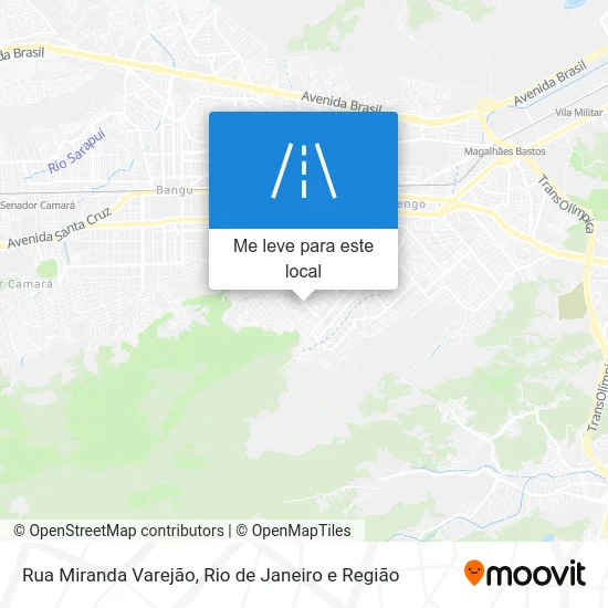 Rua Miranda Varejão mapa
