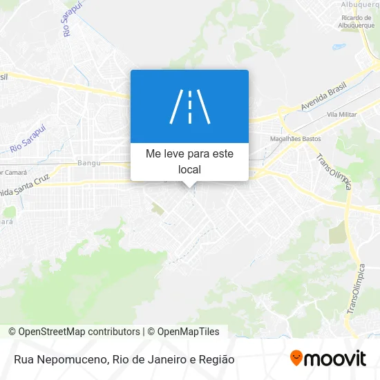 Rua Nepomuceno mapa