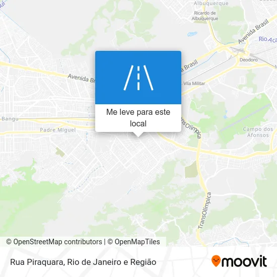 Rua Piraquara mapa