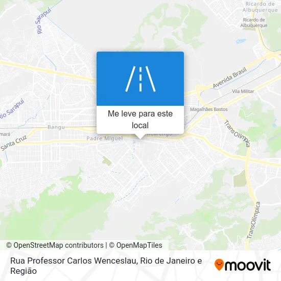 Rua Professor Carlos Wenceslau mapa