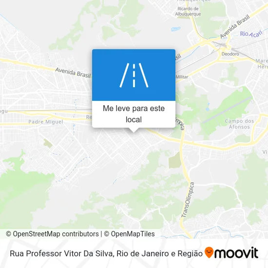 Rua Professor Vitor Da Silva mapa