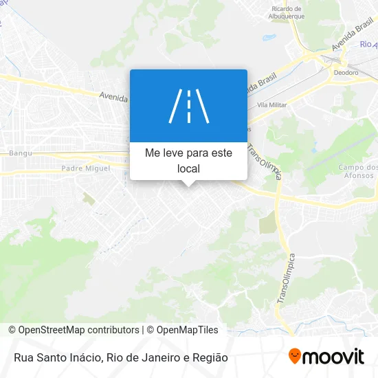 Rua Santo Inácio mapa