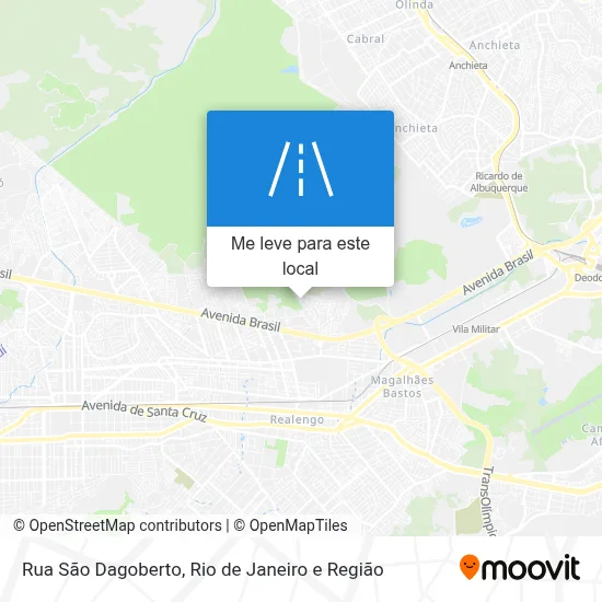 Rua São Dagoberto mapa