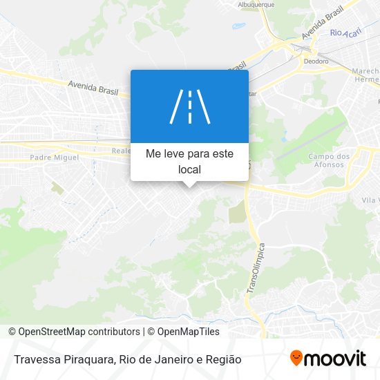 Travessa Piraquara mapa