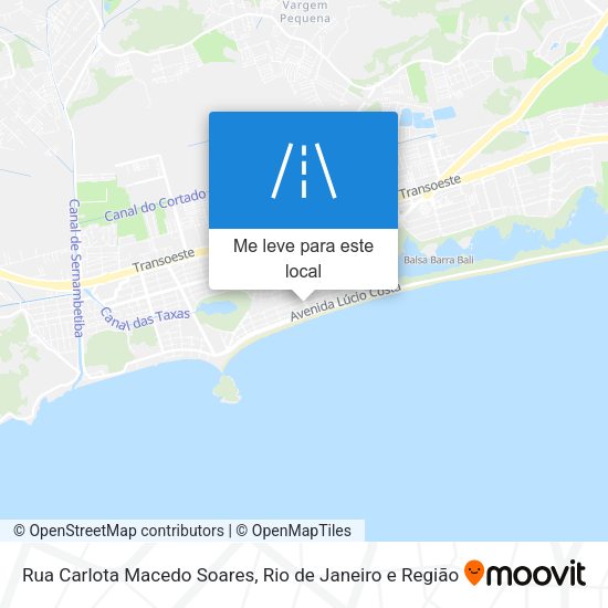 Rua Carlota Macedo Soares mapa