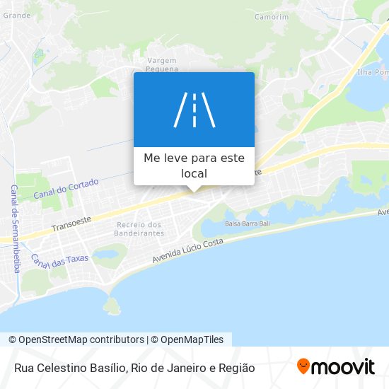 Rua Celestino Basílio mapa