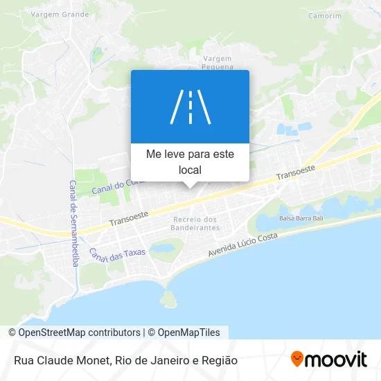 Rua Claude Monet mapa
