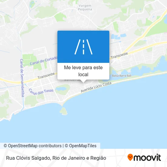 Rua Clóvis Salgado mapa