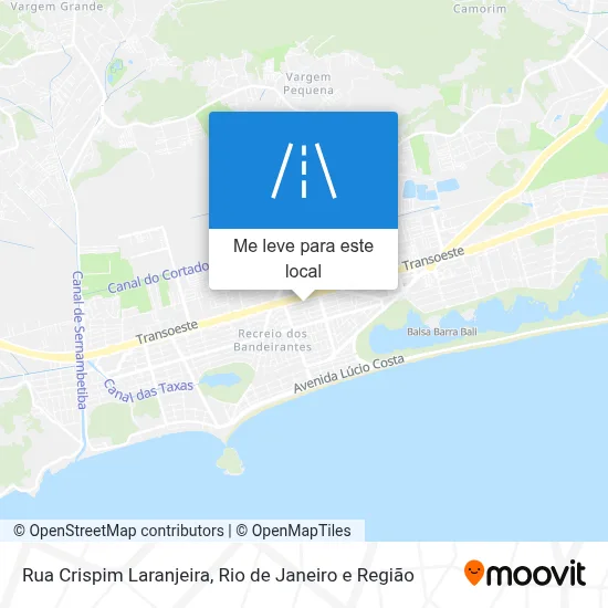 Rua Crispim Laranjeira mapa