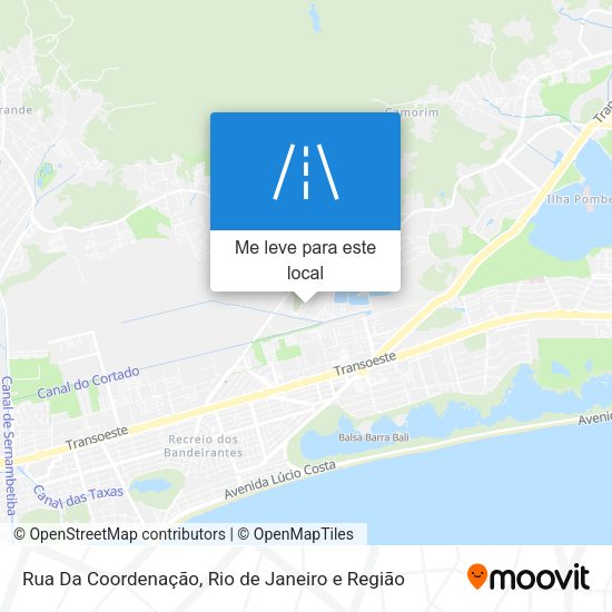 Rua Da Coordenação mapa