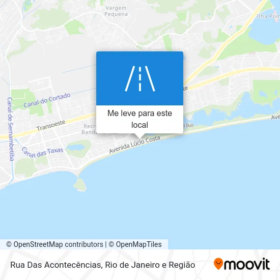 Rua Das Acontecências mapa