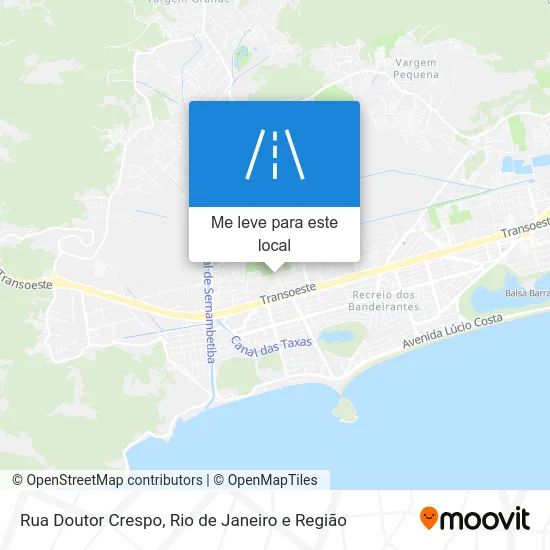 Rua Doutor Crespo mapa