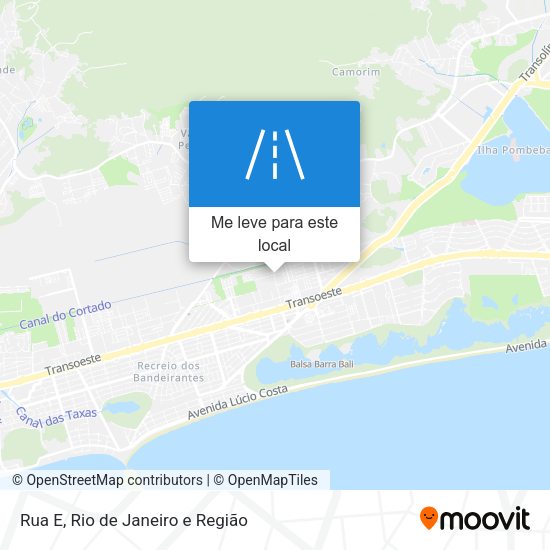 Rua E mapa