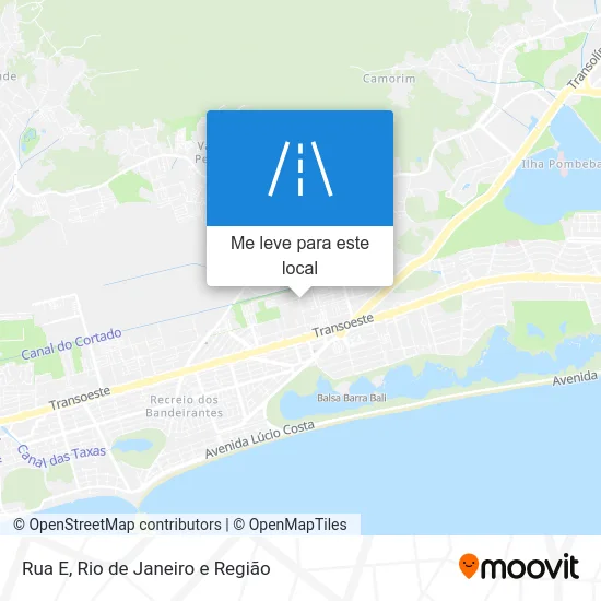 Rua E mapa