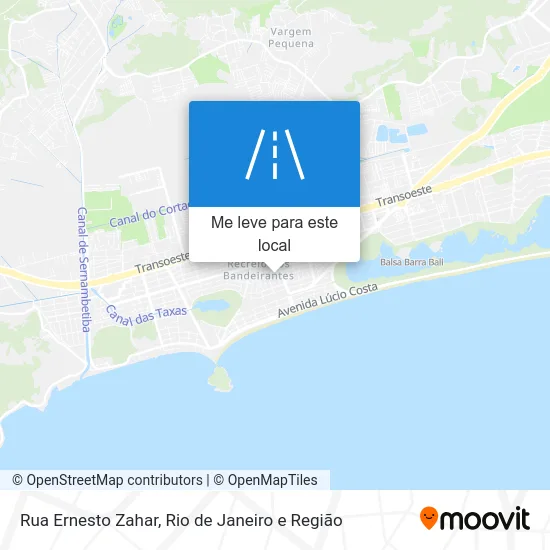 Rua Ernesto Zahar mapa
