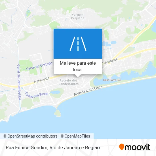 Rua Eunice Gondim mapa