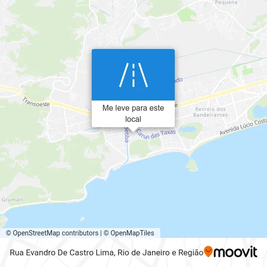 Rua Evandro De Castro Lima mapa