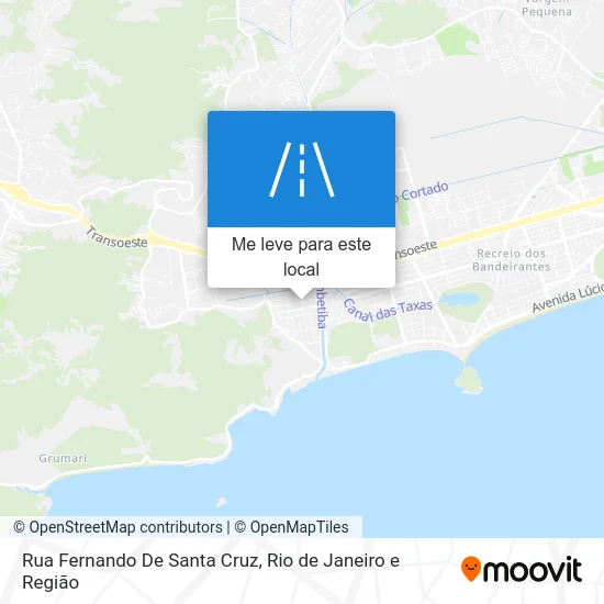 Rua Fernando De Santa Cruz mapa