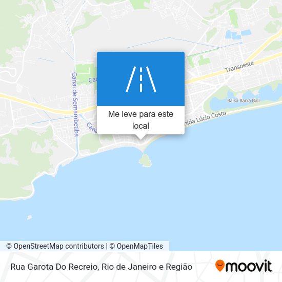 Rua Garota Do Recreio mapa