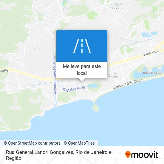 Rua General Landri Gonçalves mapa