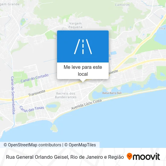 Rua General Orlando Geisel mapa