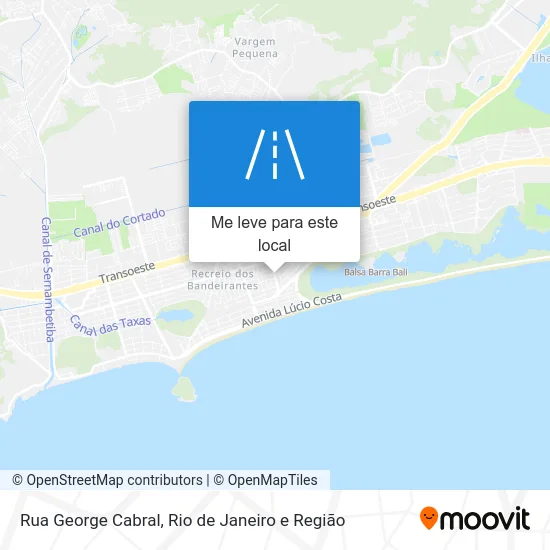 Rua George Cabral mapa