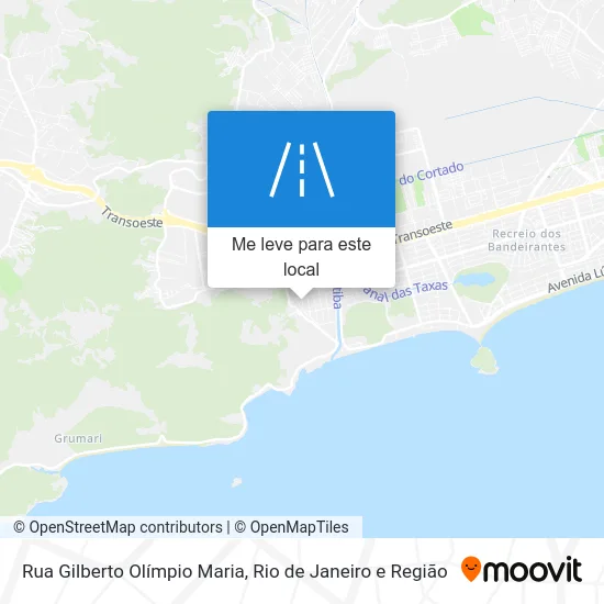 Rua Gilberto Olímpio Maria mapa