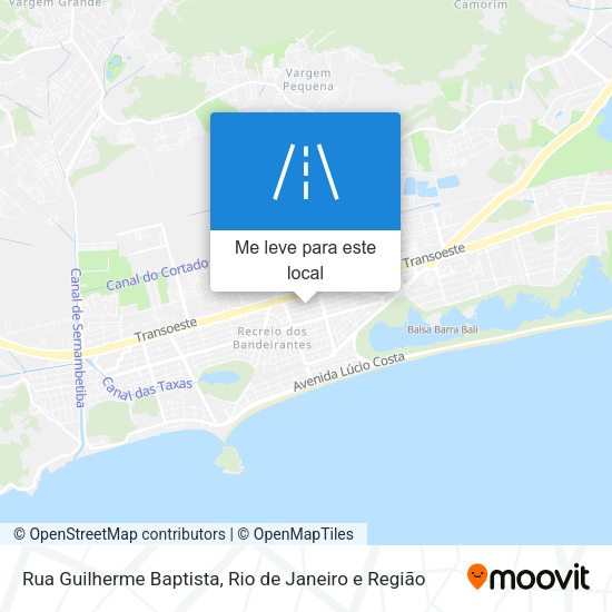 Rua Guilherme Baptista mapa