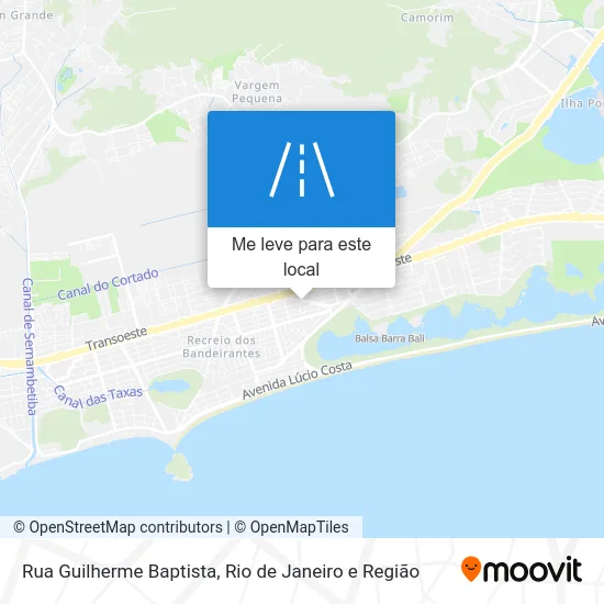 Rua Guilherme Baptista mapa