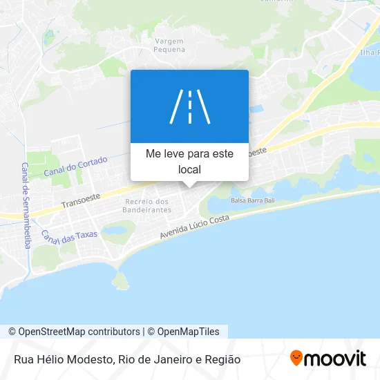 Rua Hélio Modesto mapa