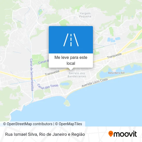 Rua Ismael Silva mapa