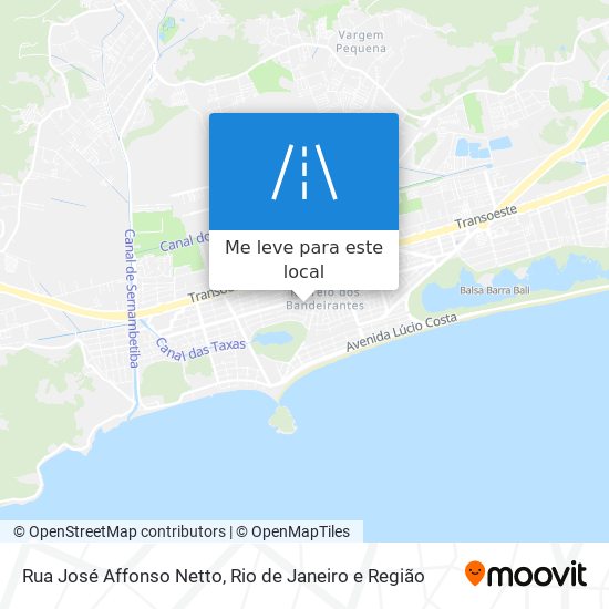 Rua José Affonso Netto mapa