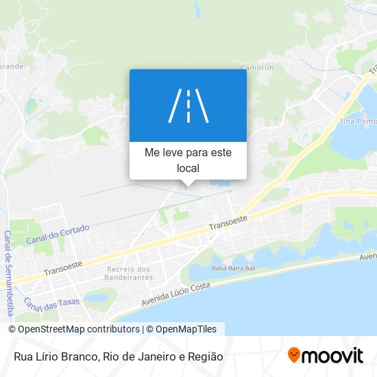 Rua Lírio Branco mapa