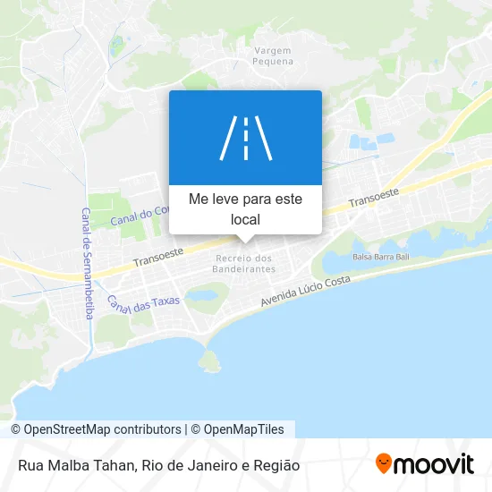 Rua Malba Tahan mapa