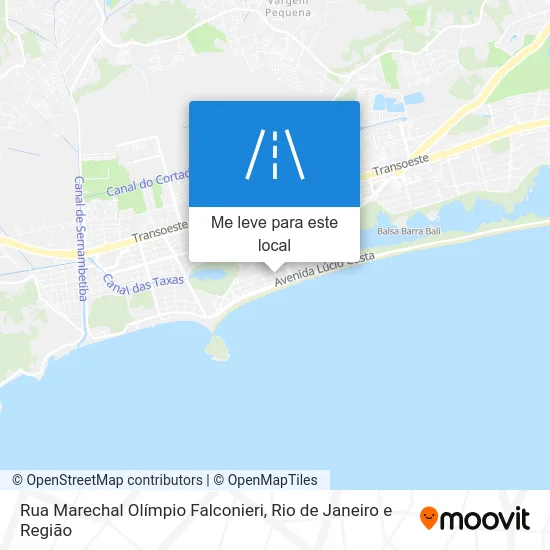 Rua Marechal Olímpio Falconieri mapa