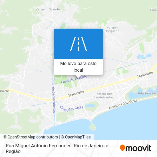 Rua Miguel Antônio Fernandes mapa