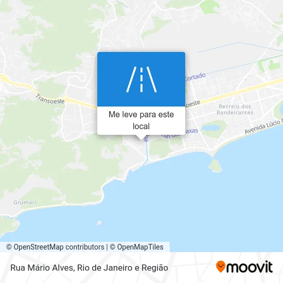 Rua Mário Alves mapa