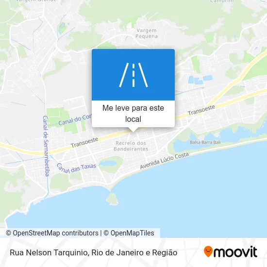 Rua Nelson Tarquinio mapa