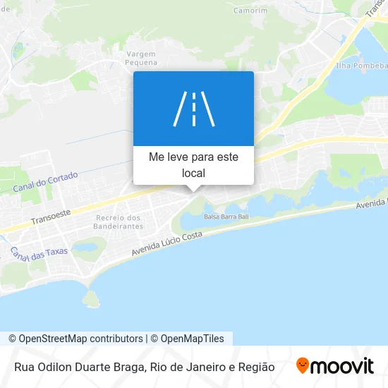 Rua Odilon Duarte Braga mapa