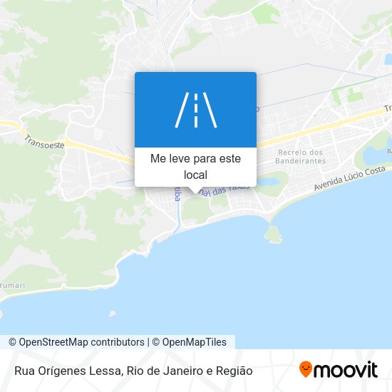 Rua Orígenes Lessa mapa