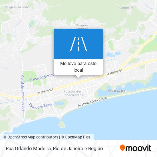 Rua Orlando Madeira mapa