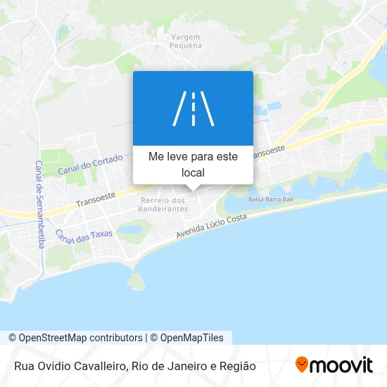 Rua Ovidio Cavalleiro mapa
