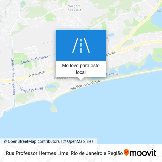 Rua Professor Hermes Lima mapa