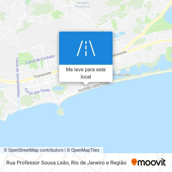 Rua Professor Sousa Leão mapa