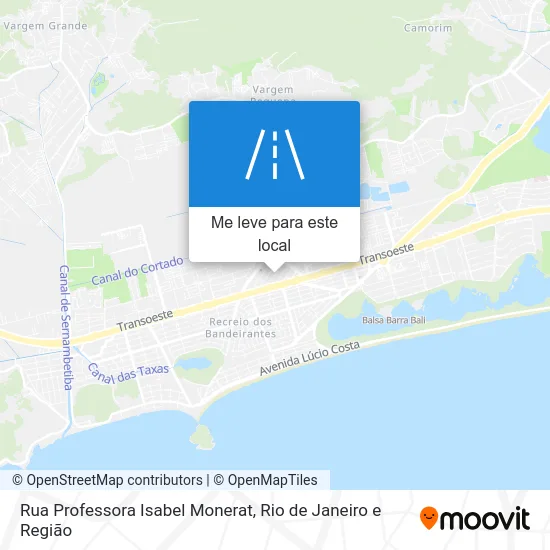 Rua Professora Isabel Monerat mapa