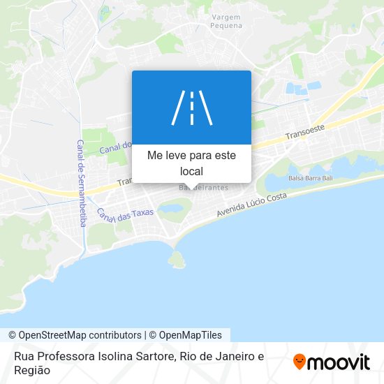 Rua Professora Isolina Sartore mapa