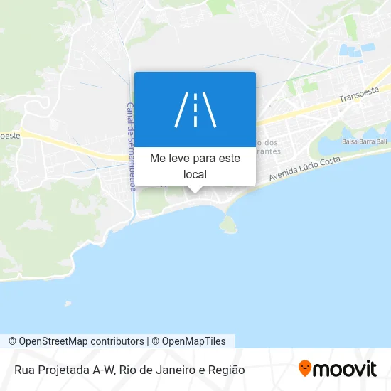 Rua Projetada A-W mapa