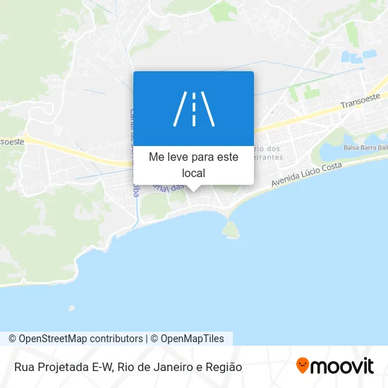 Rua Projetada E-W mapa